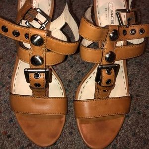 Coach Whiskey Heels